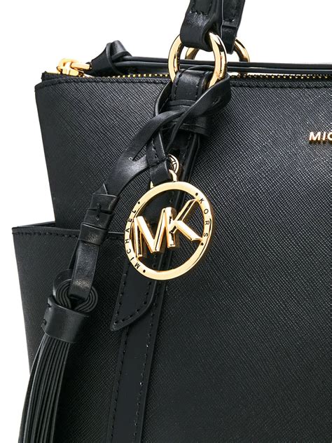 michael kors tz tote leather|Michael Kors black canvas tote.